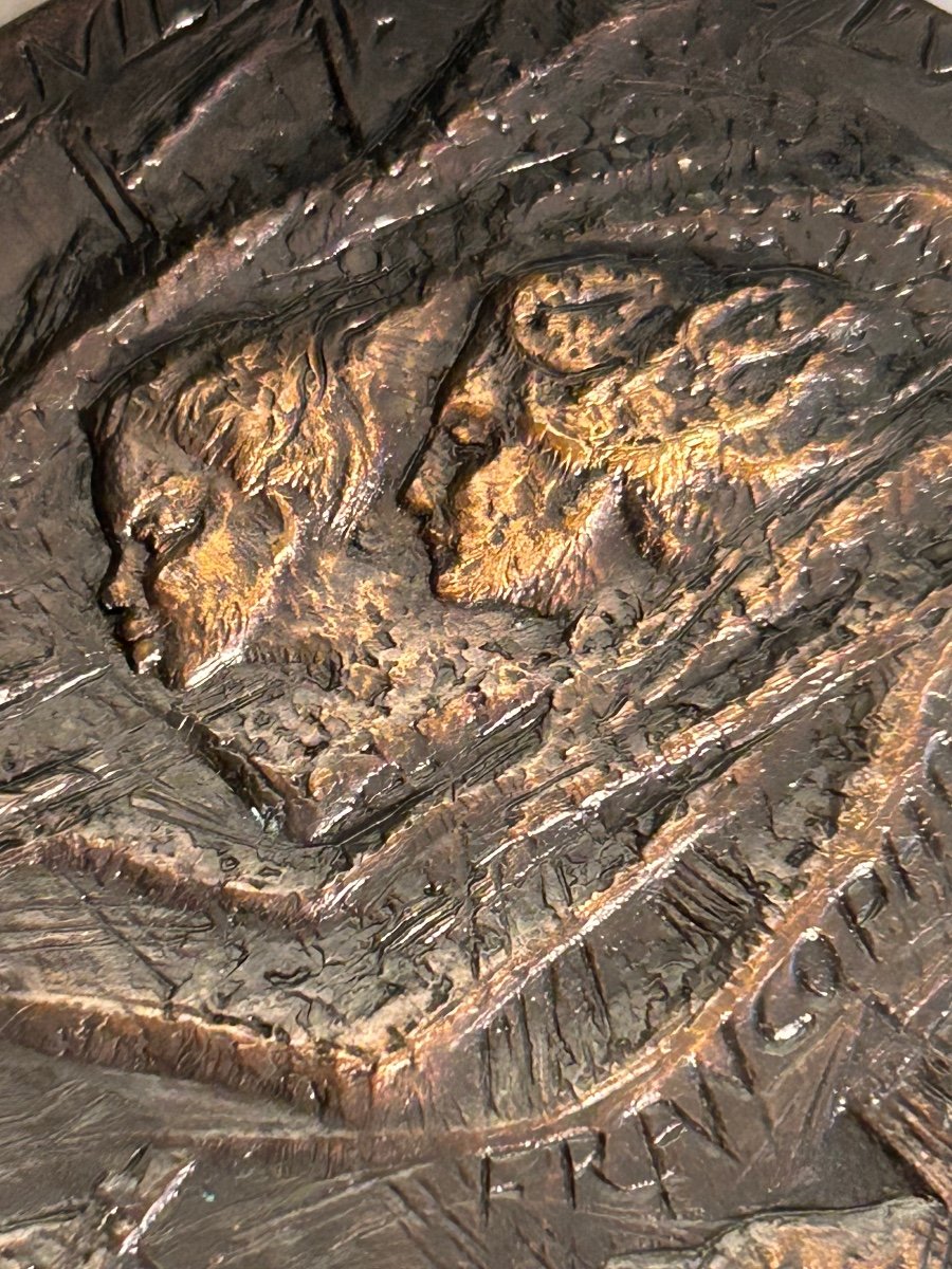 Ch. Engels, Léopold Sédar Senghor Bronze Medal-photo-3