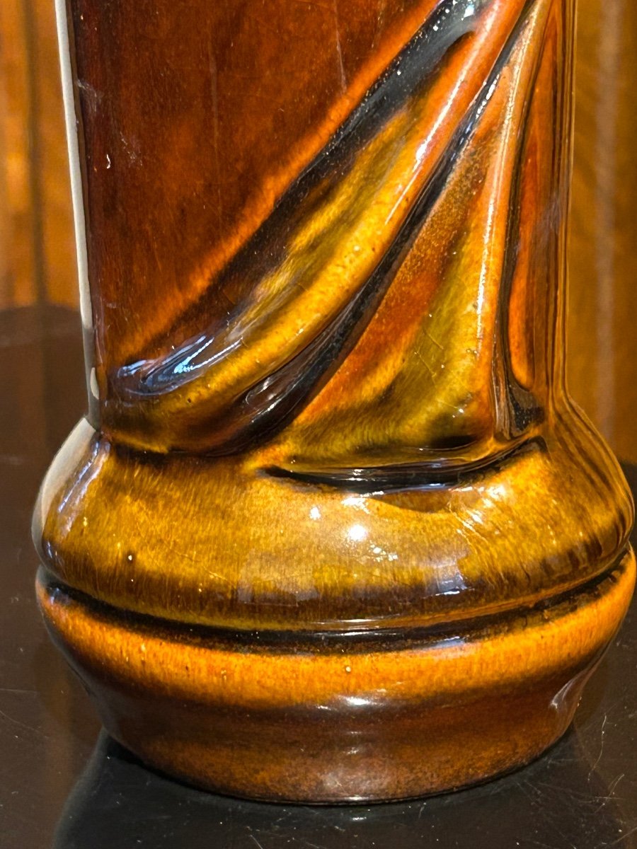 Vase en faïence art nouveau -photo-7