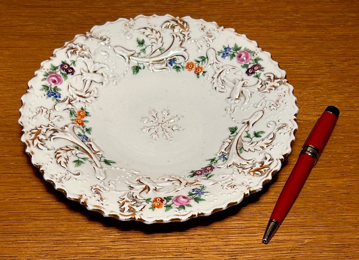 Meissen, assiette d’apparat en porcelaine de Saxe XIXe -photo-6