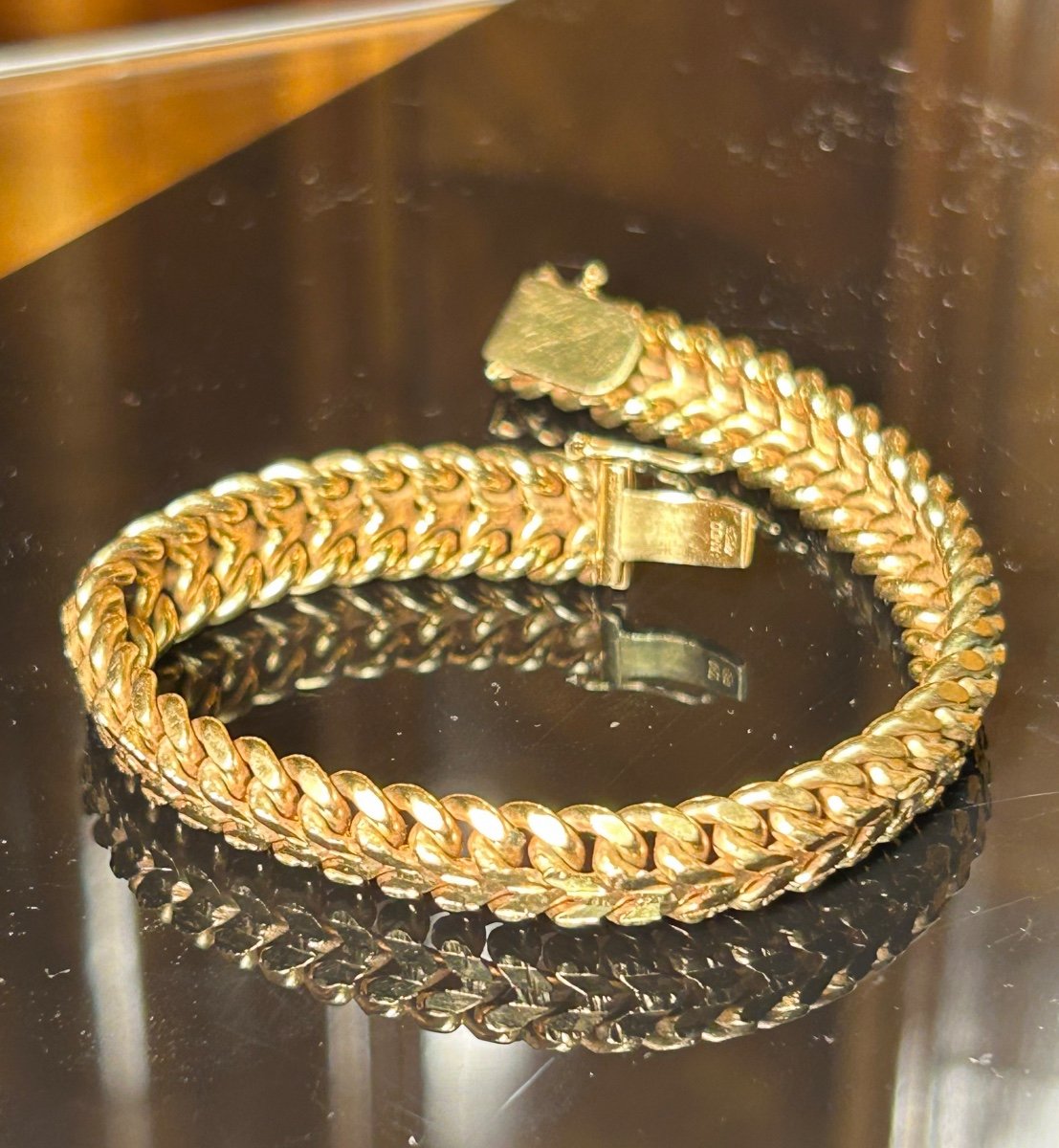 Vintage Golden Chain Bracelet-photo-4