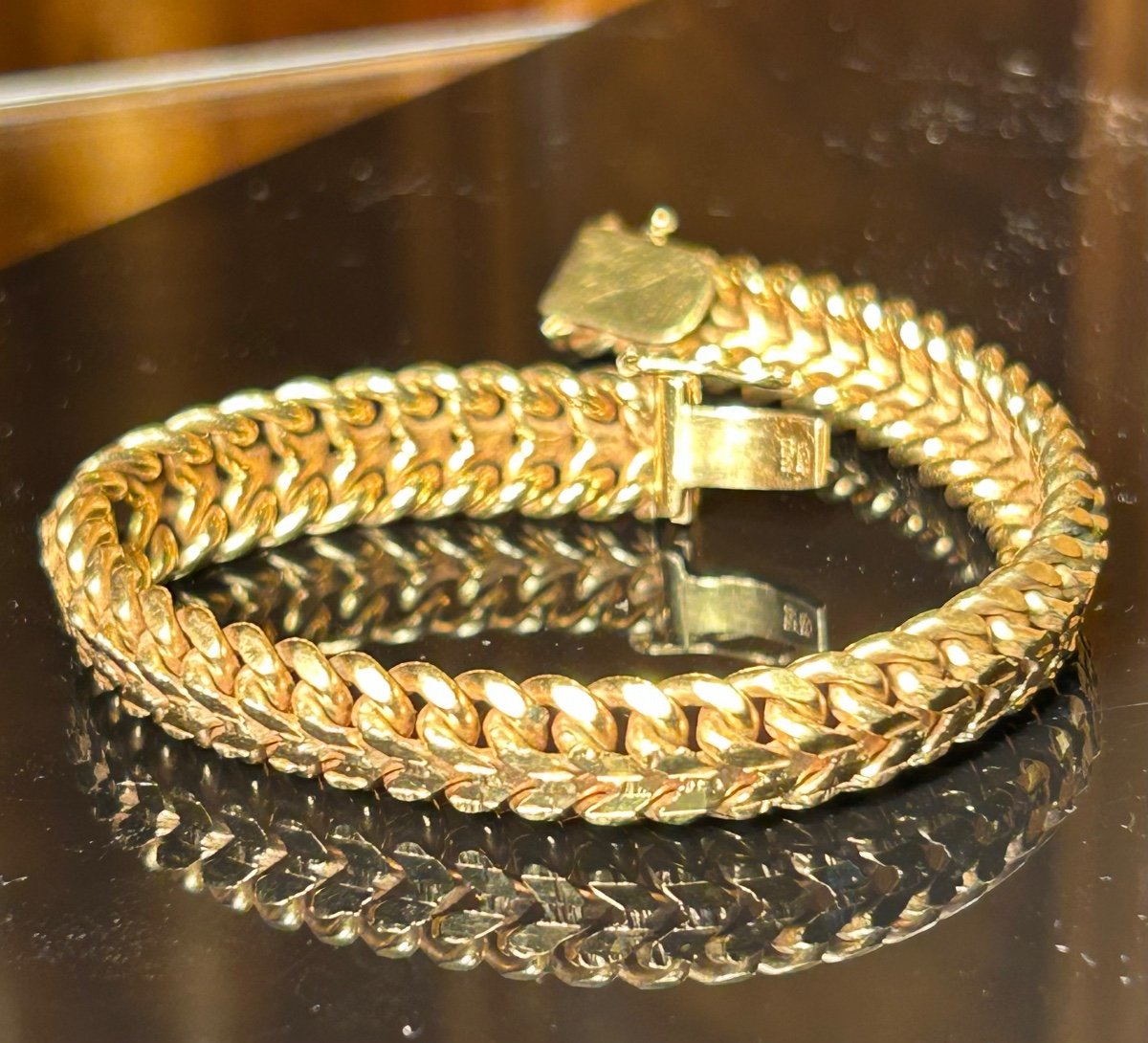 Vintage Golden Chain Bracelet-photo-8