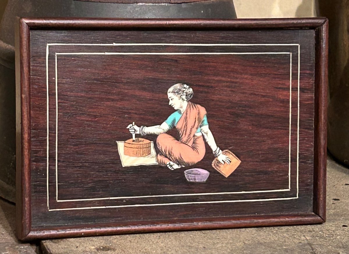 Small Tray In Sorrento Marquetry-photo-2