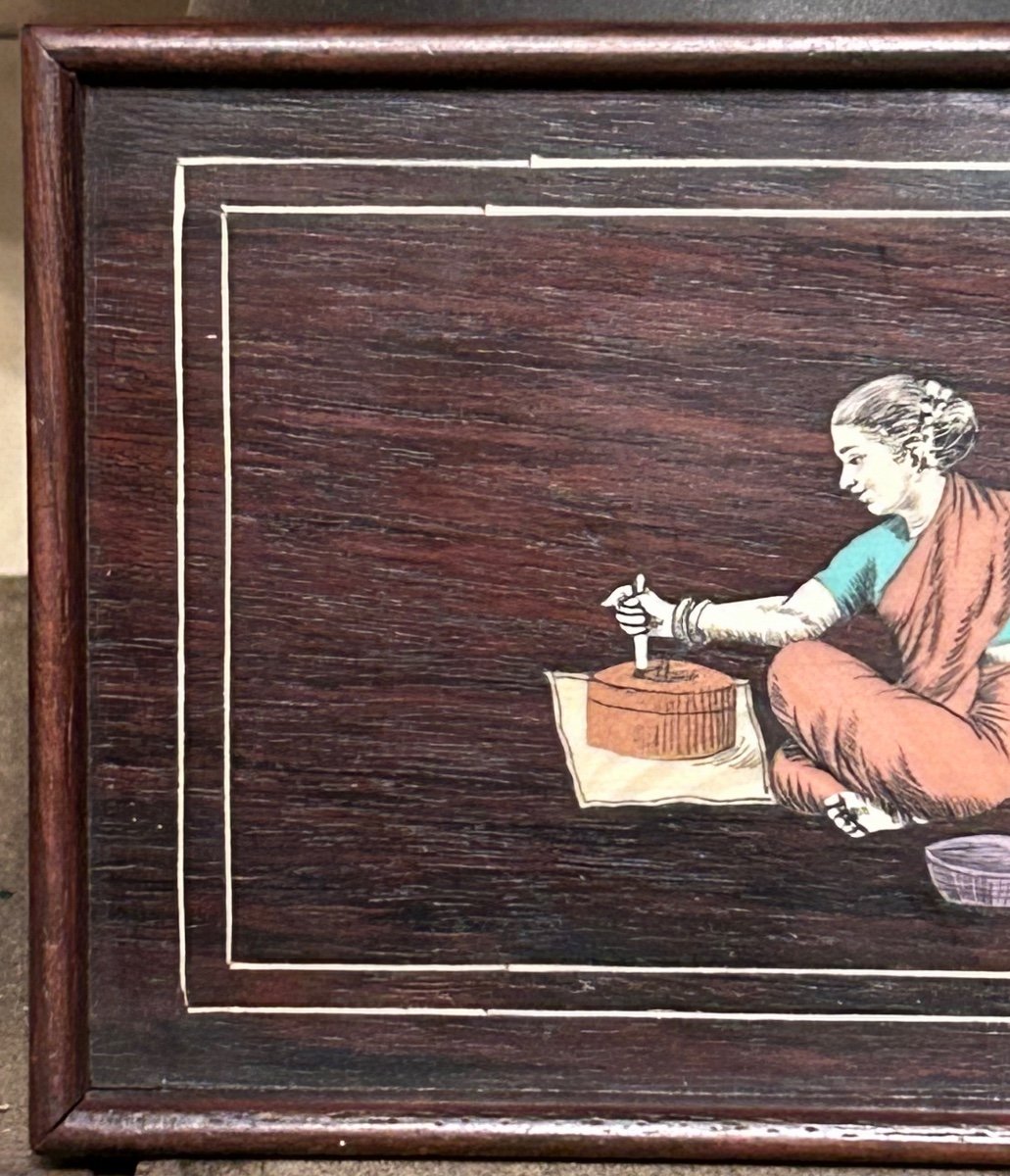 Small Tray In Sorrento Marquetry-photo-3