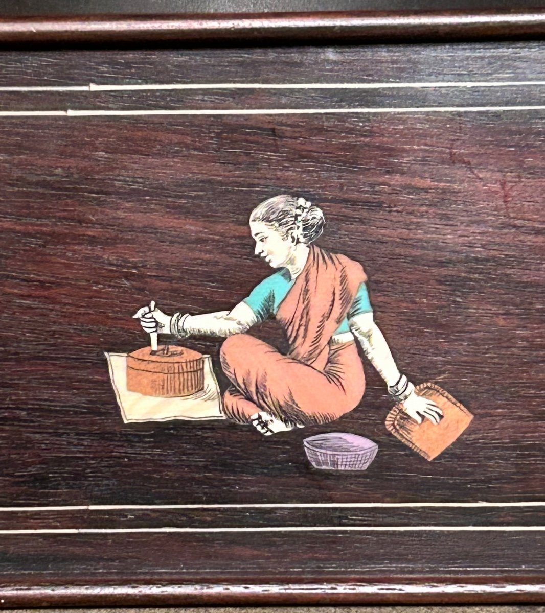 Small Tray In Sorrento Marquetry-photo-6