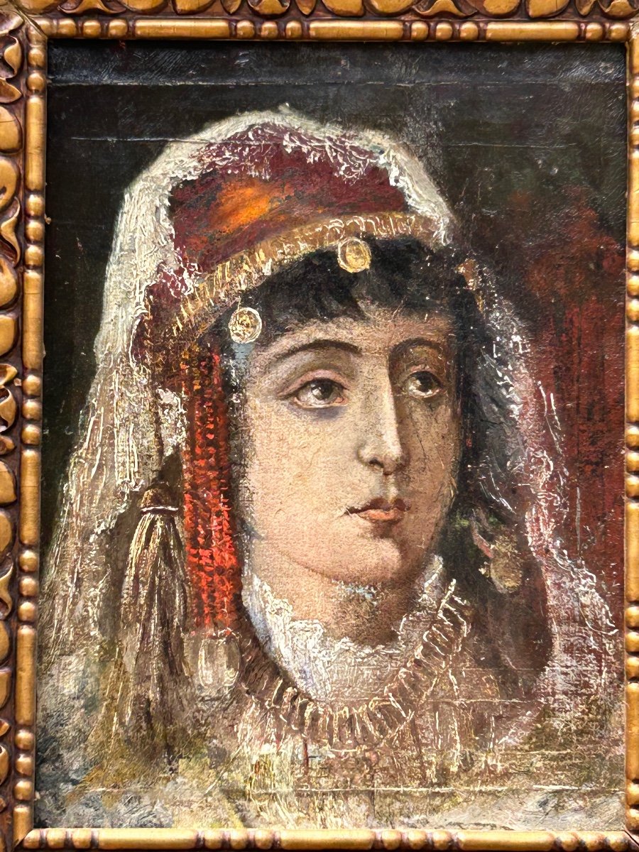 Oil On Canvas, Orientalist Portrait