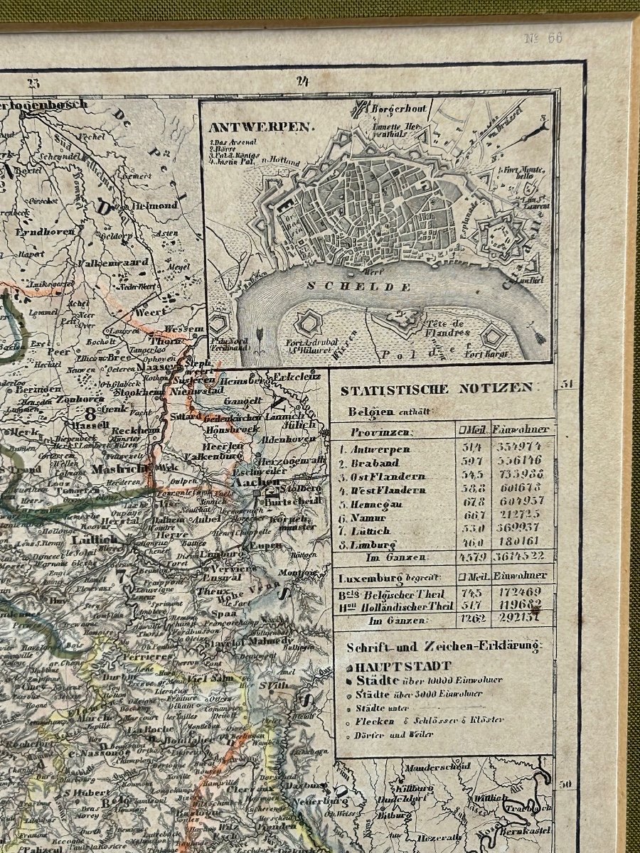 Carte Belgique Luxembourg 1849-photo-2