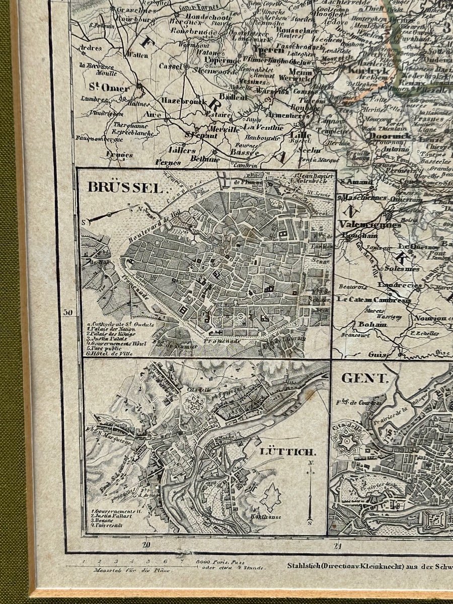 Carte Belgique Luxembourg 1849-photo-2