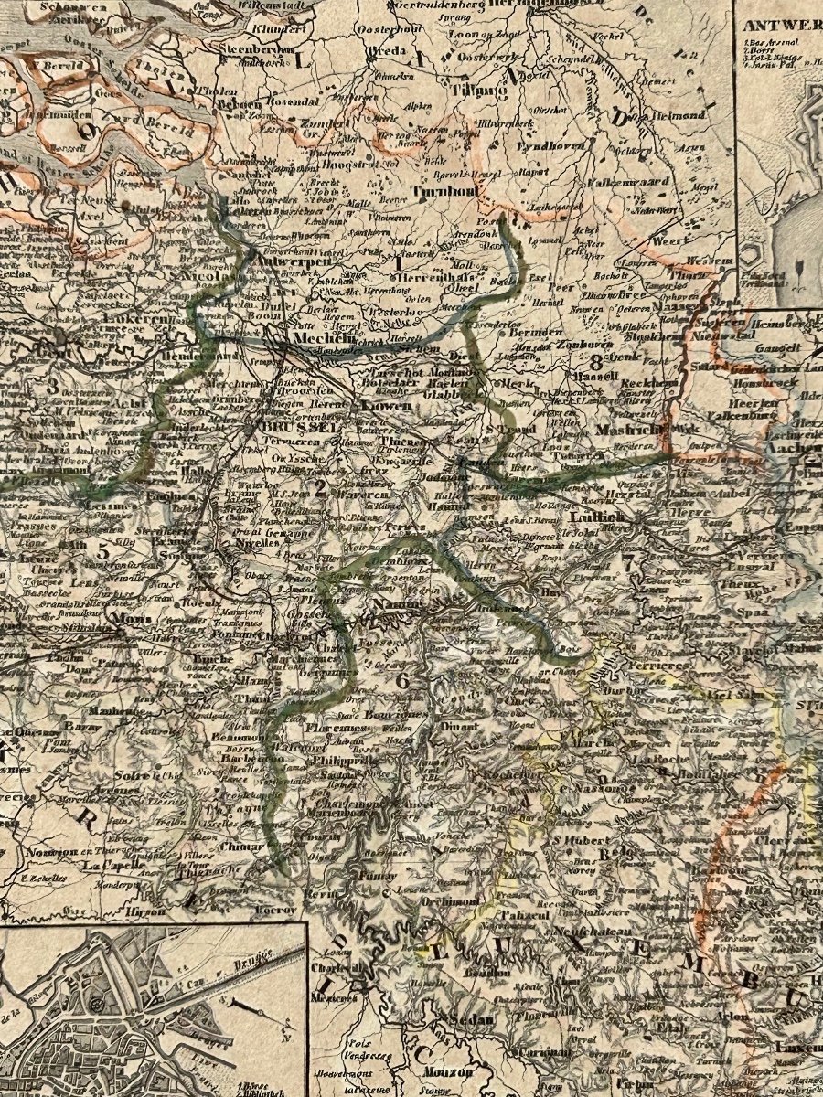 Carte Belgique Luxembourg 1849-photo-5