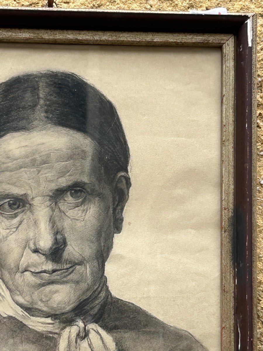 Luxembourg Artist Ferdinand d'Huart, Portrait Of A Woman-photo-3