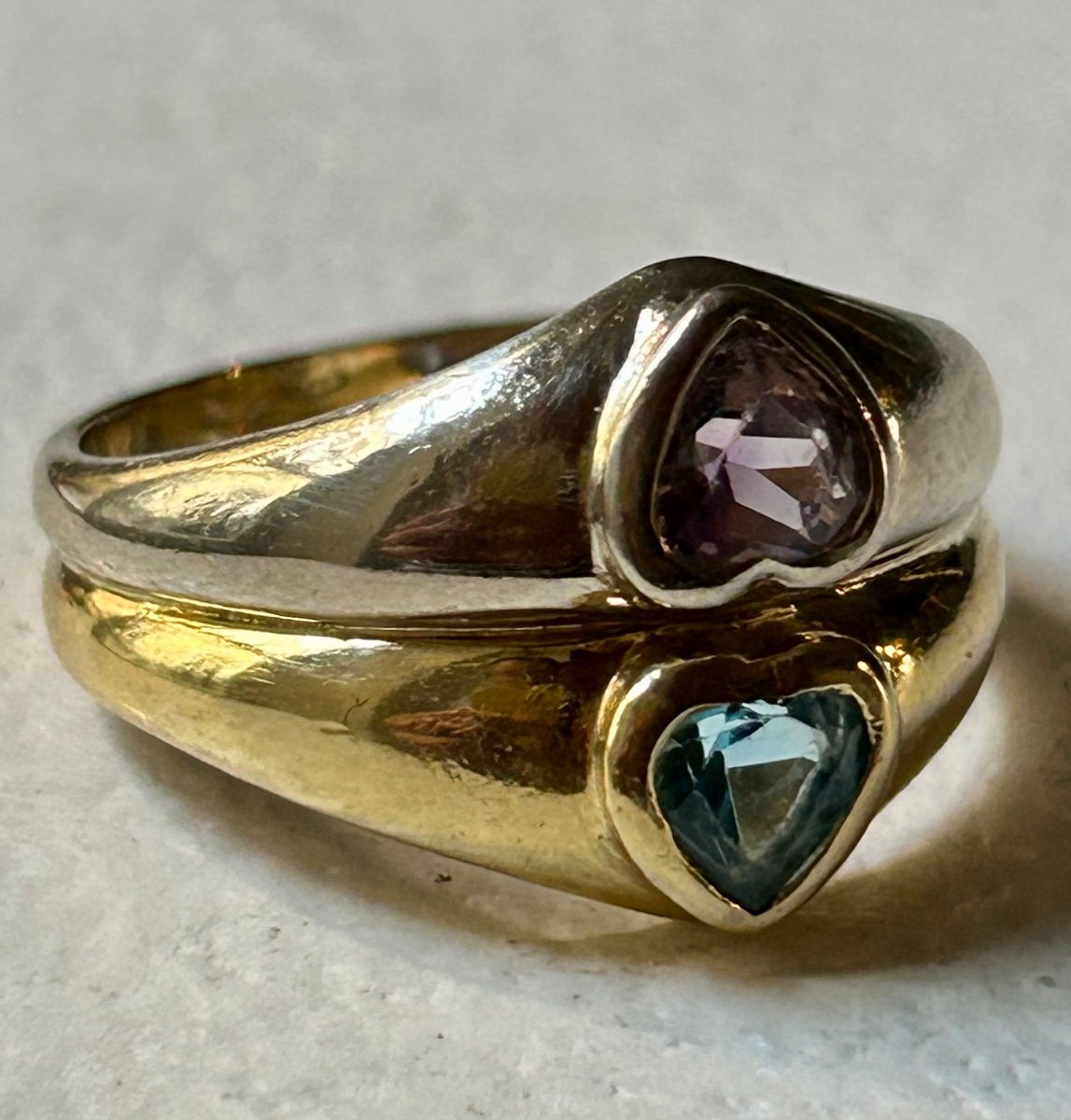 Gold, Topaz And Amethyst Ring-photo-3