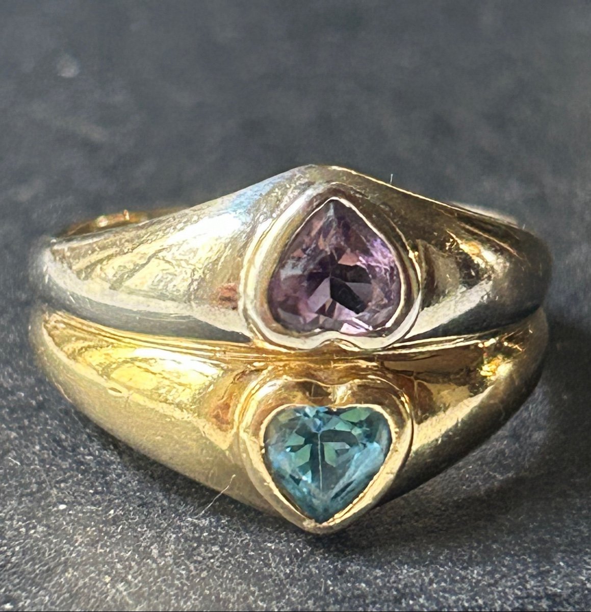 Gold, Topaz And Amethyst Ring-photo-4