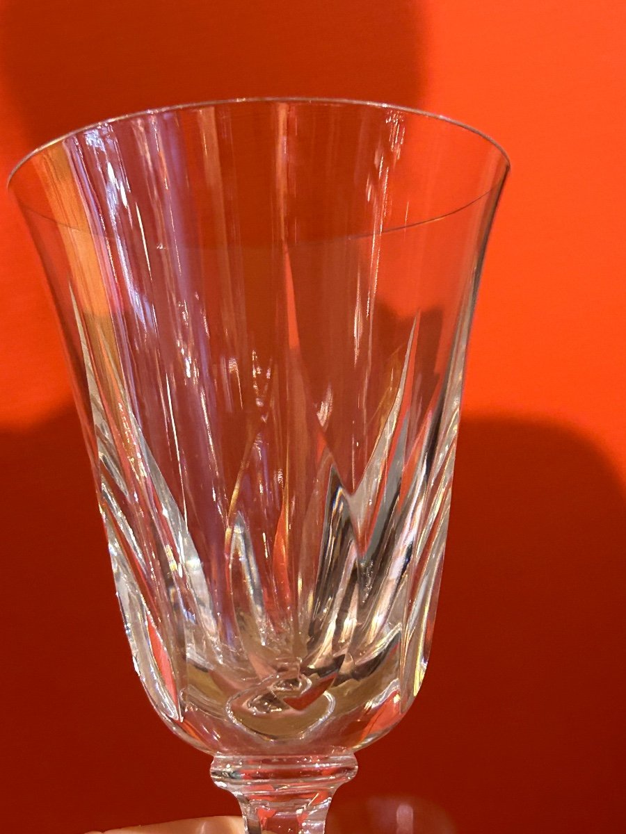 Saint Louis, Set Of 12 Crystal White Wine Glasses-photo-2