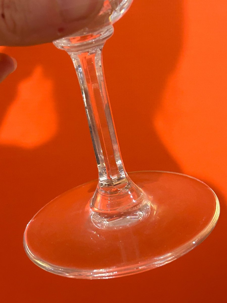 Saint Louis, Set Of 12 Crystal White Wine Glasses-photo-3