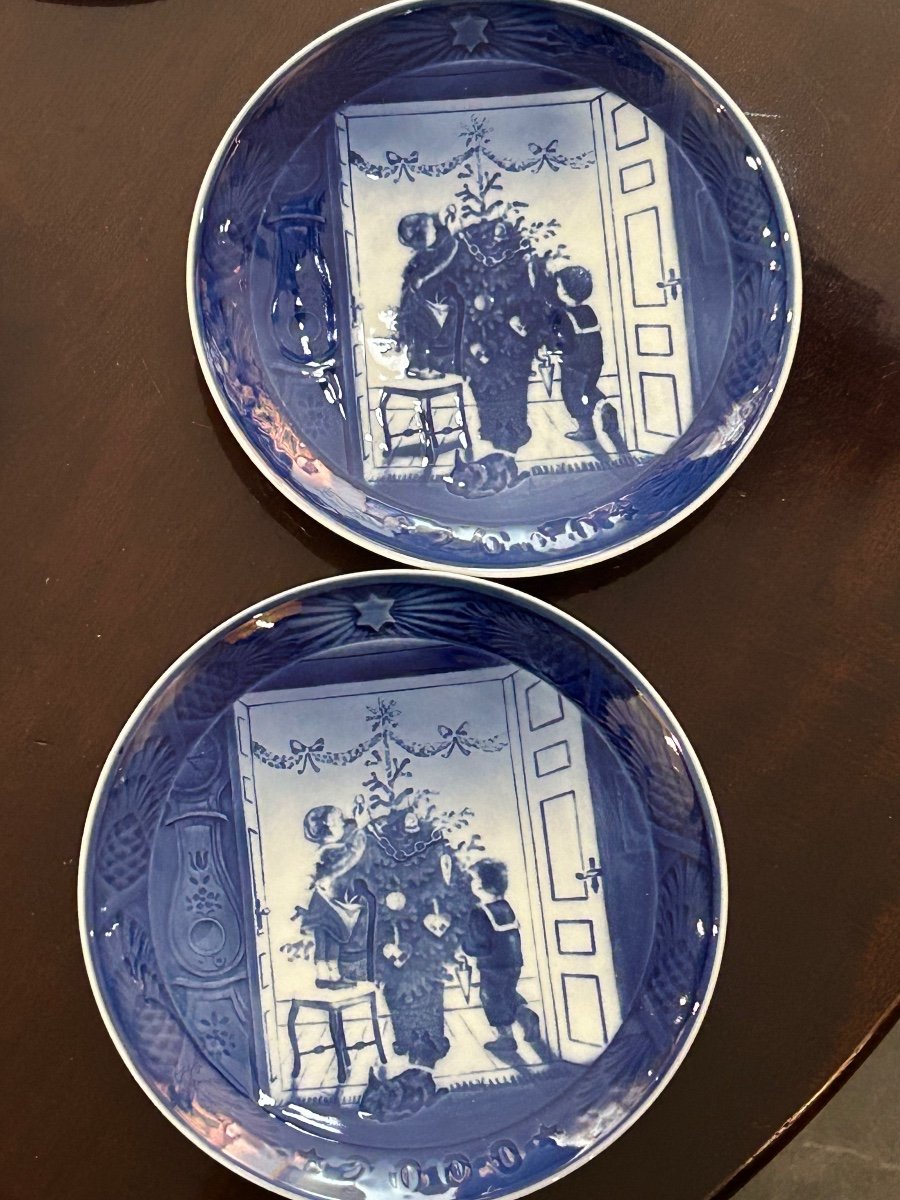 Royal Copenhagen, Set Of Porcelain Christmas Plates-photo-6