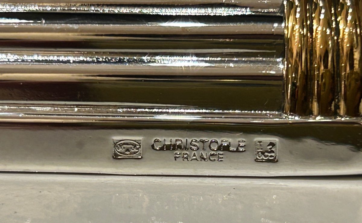 Christofle, Box Of Four Knife Holders-photo-3