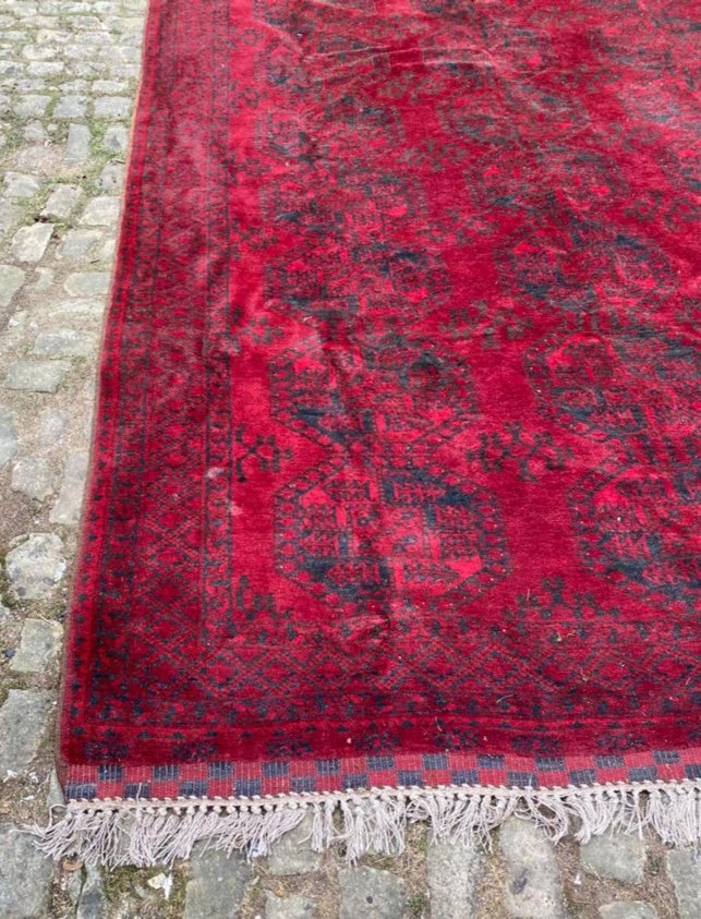 Ancien tapis de collection en laine -photo-3