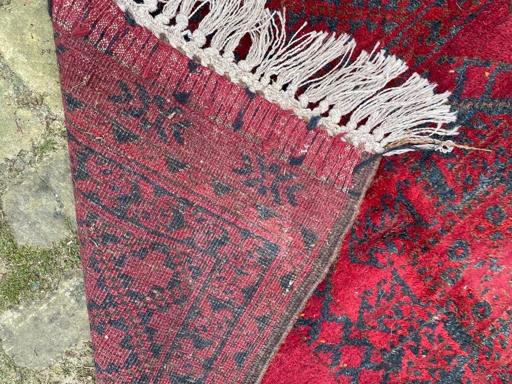 Ancien tapis de collection en laine -photo-2