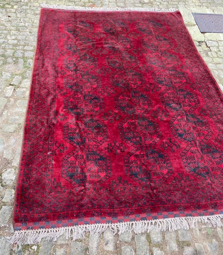 Ancien tapis de collection en laine 