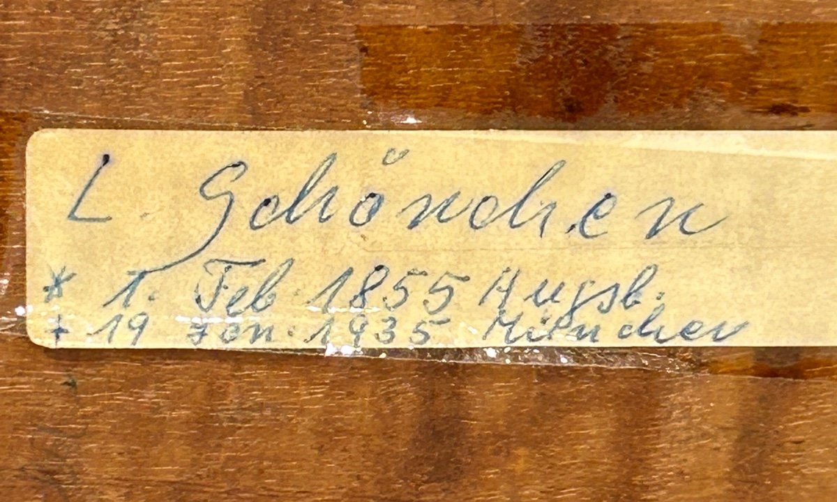Leopold Schönchen, huile sur toile monogrammée L.S-photo-5