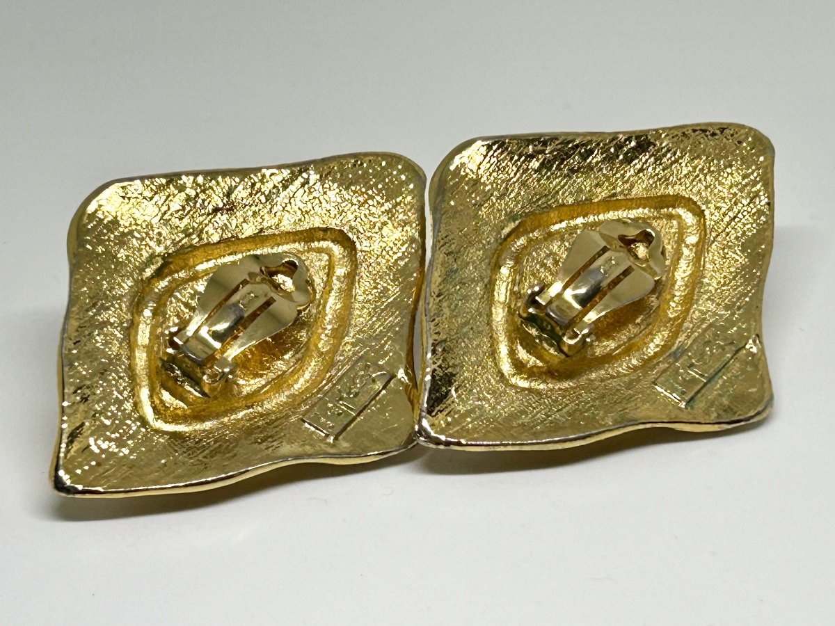 Ysl, Pair Of Clip Earrings -photo-4