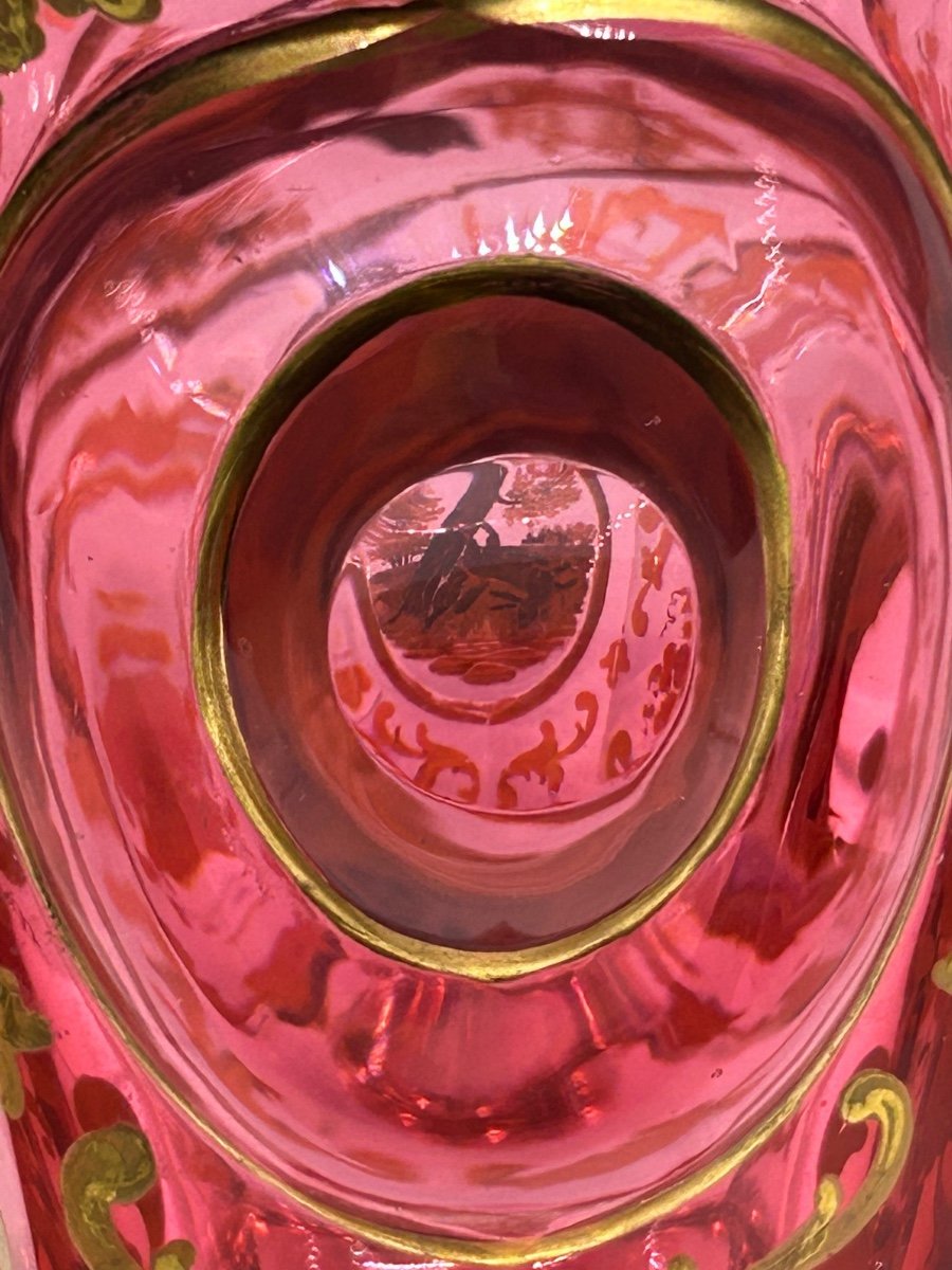 Friedrich Egermann, Bohemian Engraved Glass Vase -photo-6