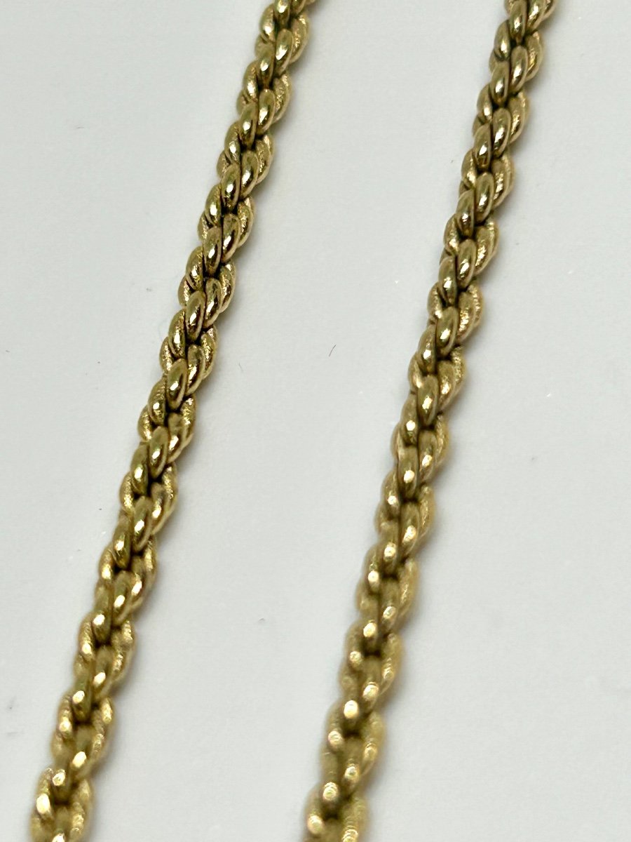 Christian Dior, collier plaqué or et email-photo-2