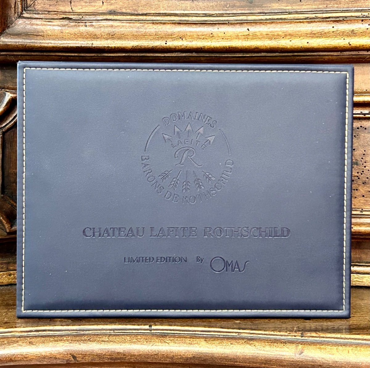 Lafite Rotschild, stylo roller chêne et argent-photo-2