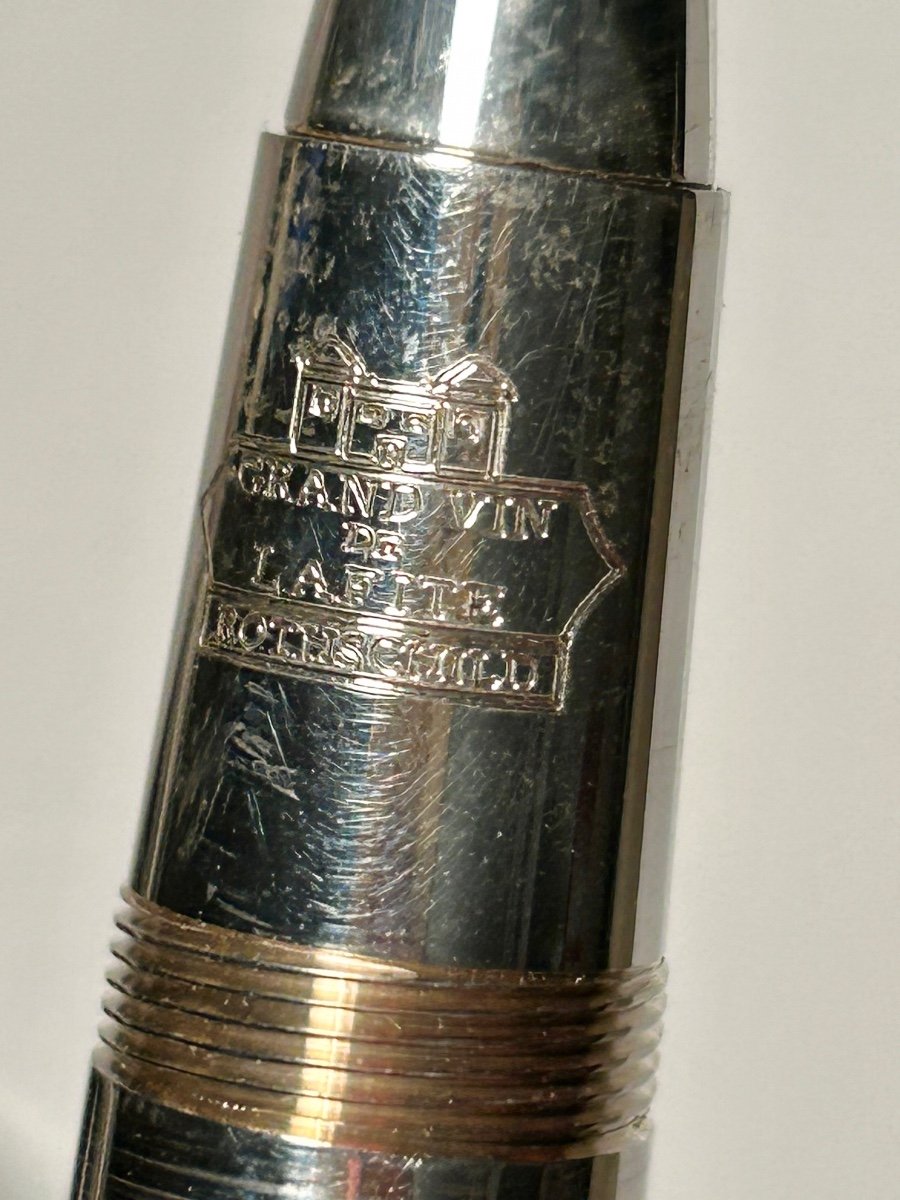 Lafite Rotschild, stylo roller chêne et argent-photo-5