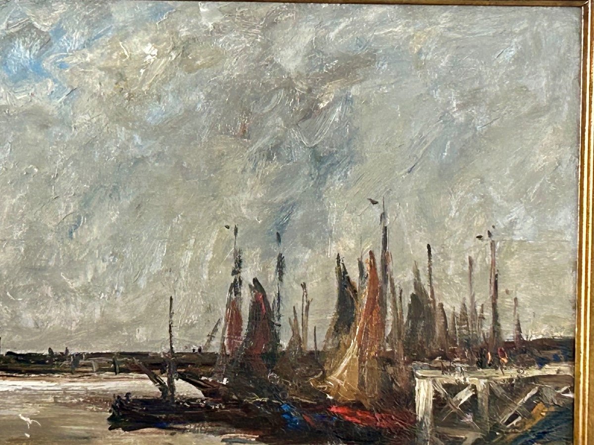 A. Jamar, Belgian Painter Oil On Canvas -photo-1