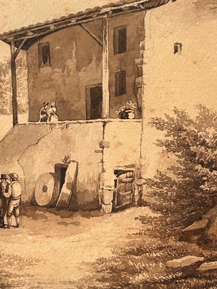 Encre sur papier sépia -photo-3