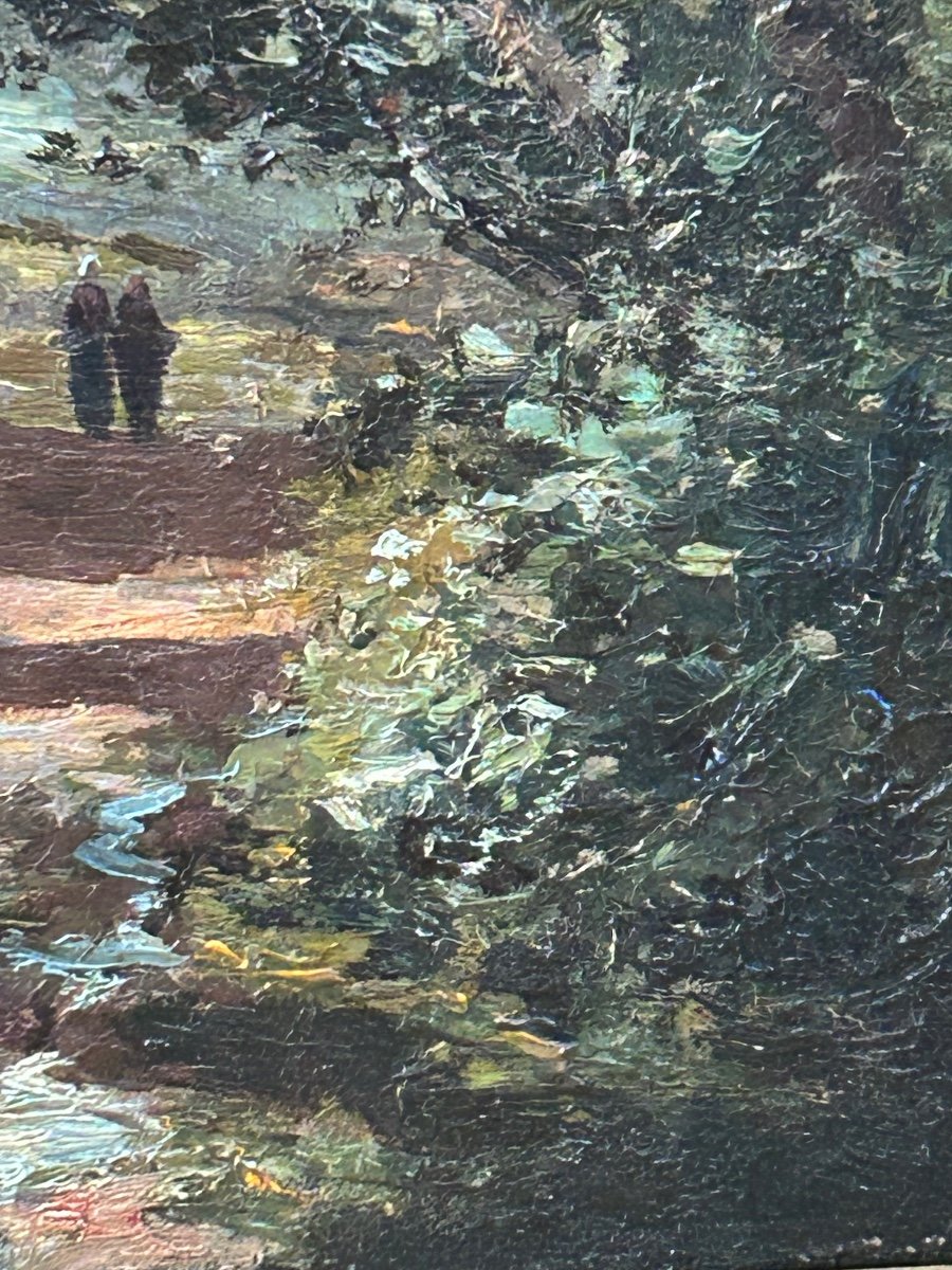 Prosper De Wit, Belgian Painter Oil On Cardboard-photo-5