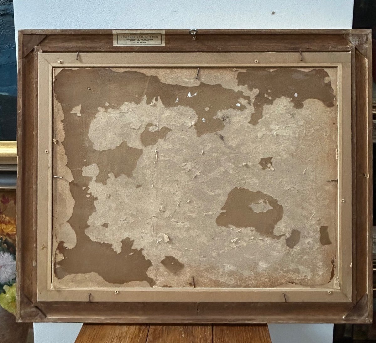 Prosper De Wit, Belgian Painter Oil On Cardboard-photo-6