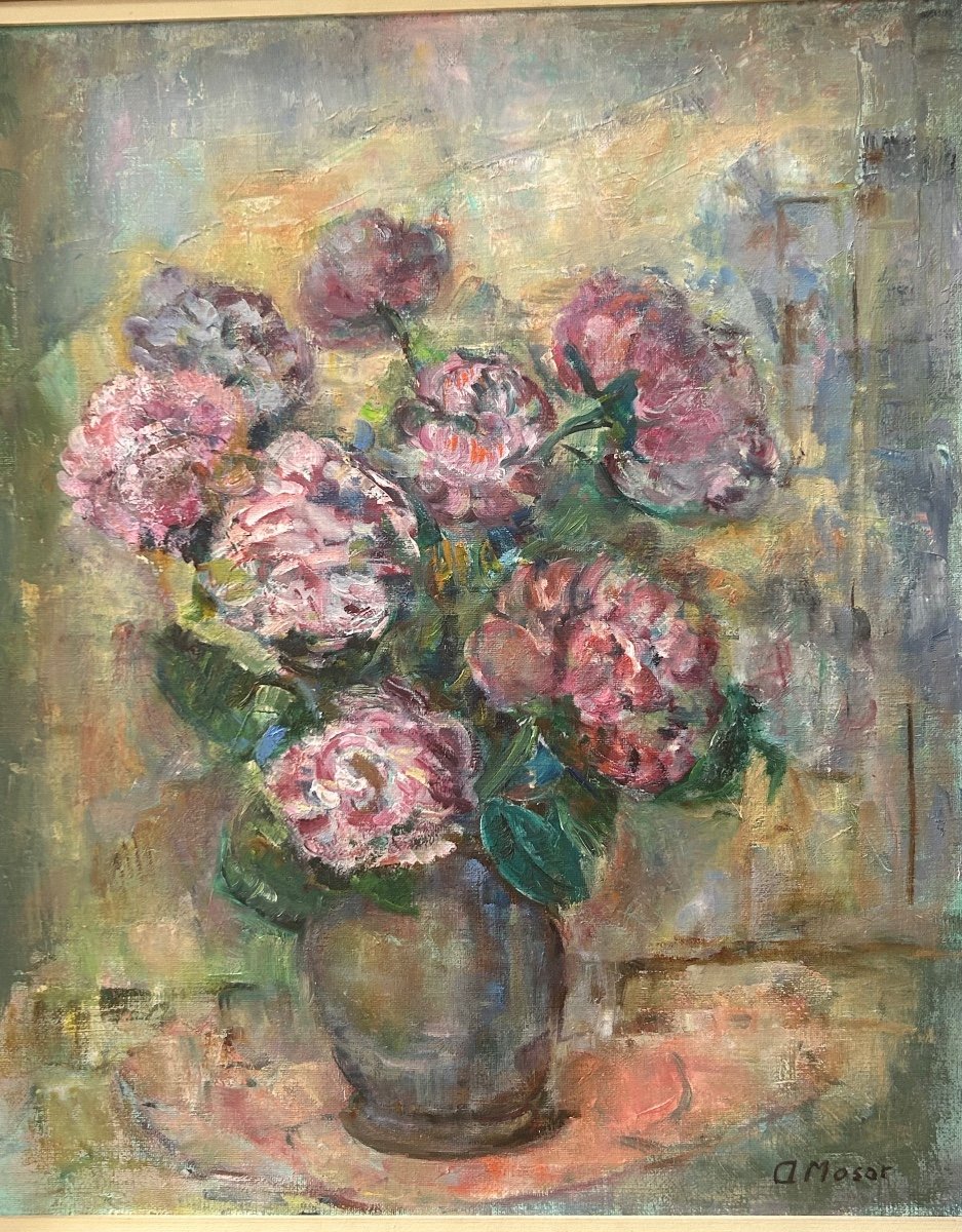 A.mosar, Luxembourg Painter Oil On Canvas 