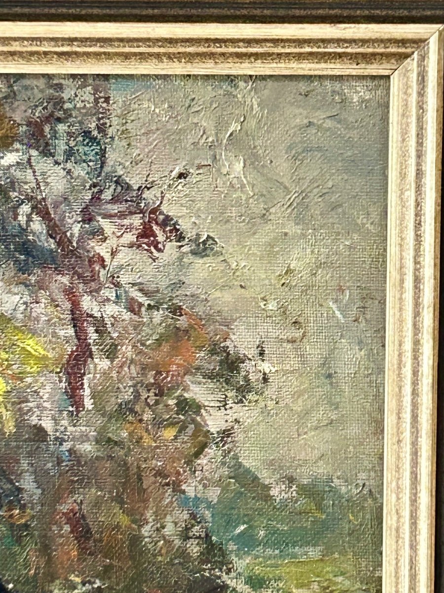 G. Stimart, Belgian Painter Forest Landscape -photo-1