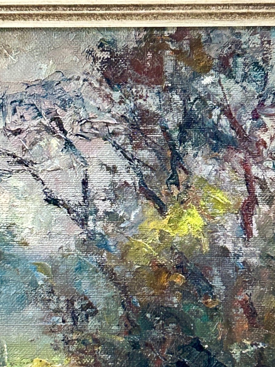 G. Stimart, Belgian Painter Forest Landscape -photo-2