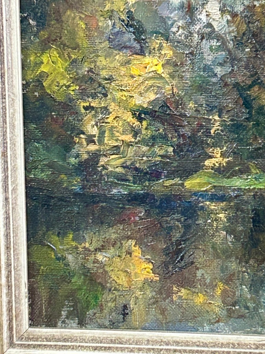 G. Stimart, Belgian Painter Forest Landscape -photo-4