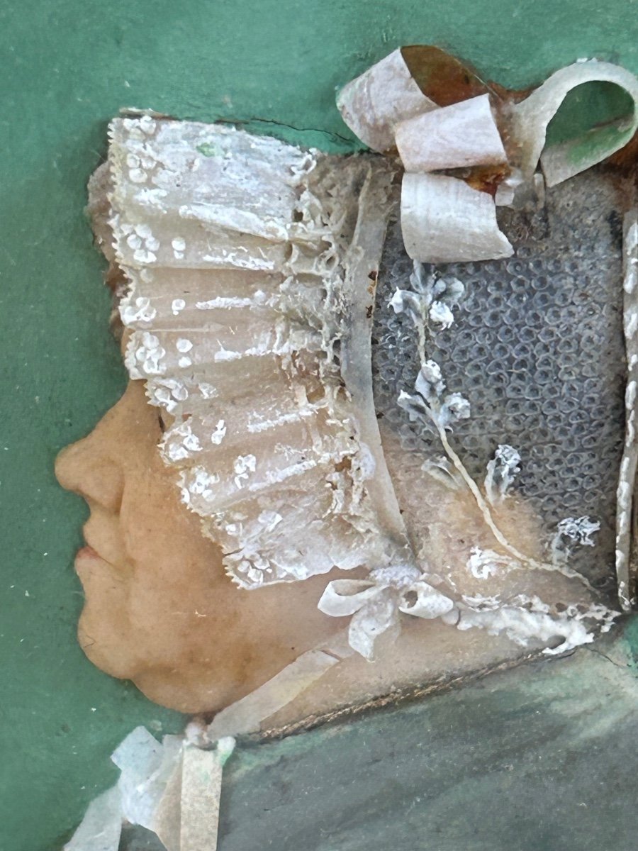 Bas Relief In Wax, Bust Of A Woman -photo-4