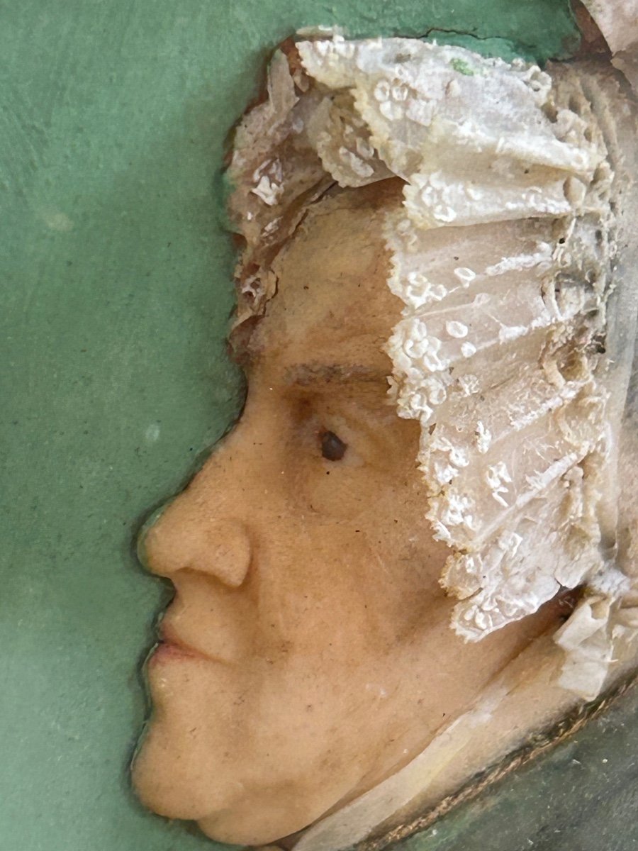 Bas Relief In Wax, Bust Of A Woman -photo-6