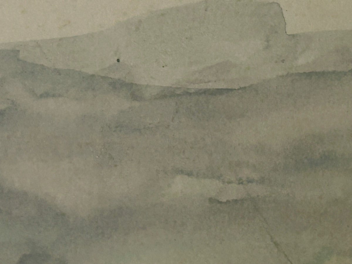 Roger De Coster, aquarelle sur carton-photo-1