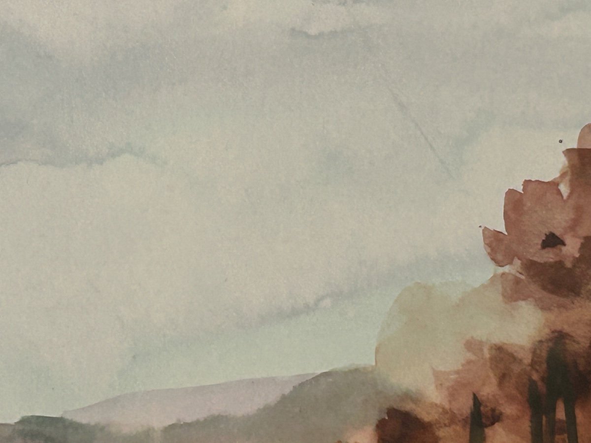 Roger De Coster, aquarelle sur carton-photo-4