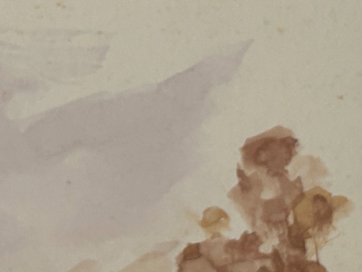 Roger De Coster, aquarelle sur carton -photo-4