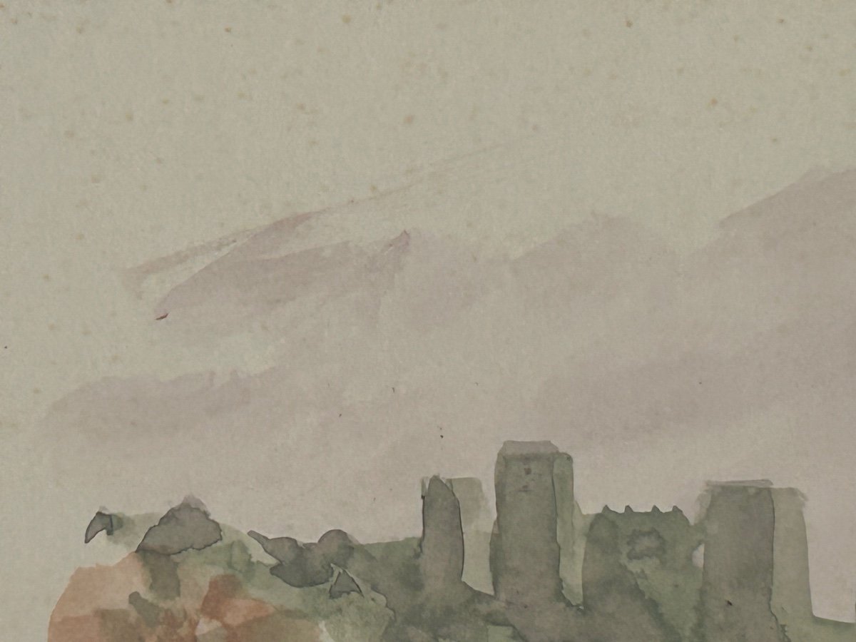 Roger De Coster, aquarelle sur carton -photo-1