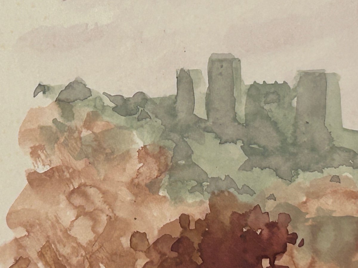 Roger De Coster, aquarelle sur carton -photo-2