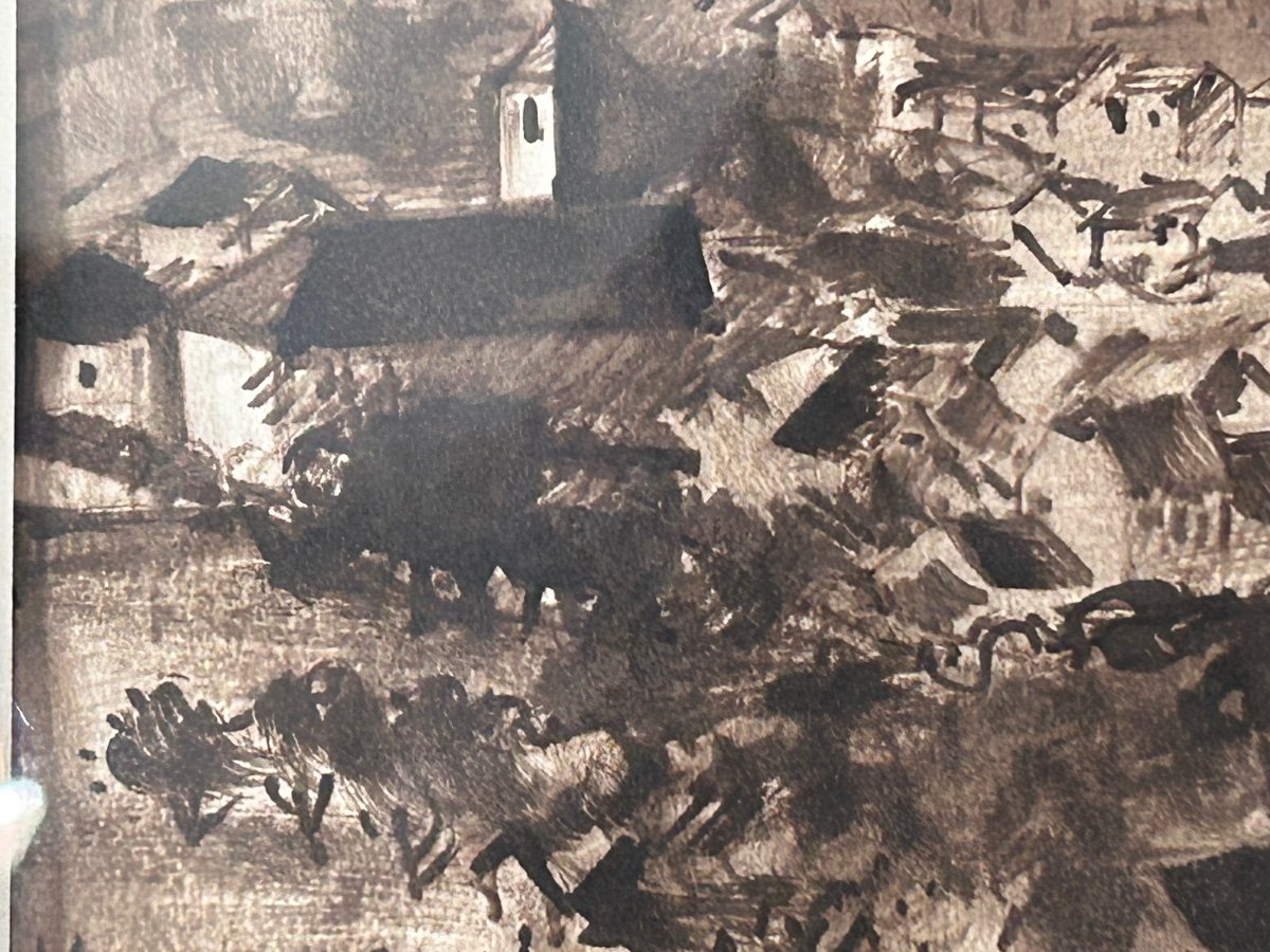 Will Faber , feutre sur papier paysage luxembourgeois -photo-6