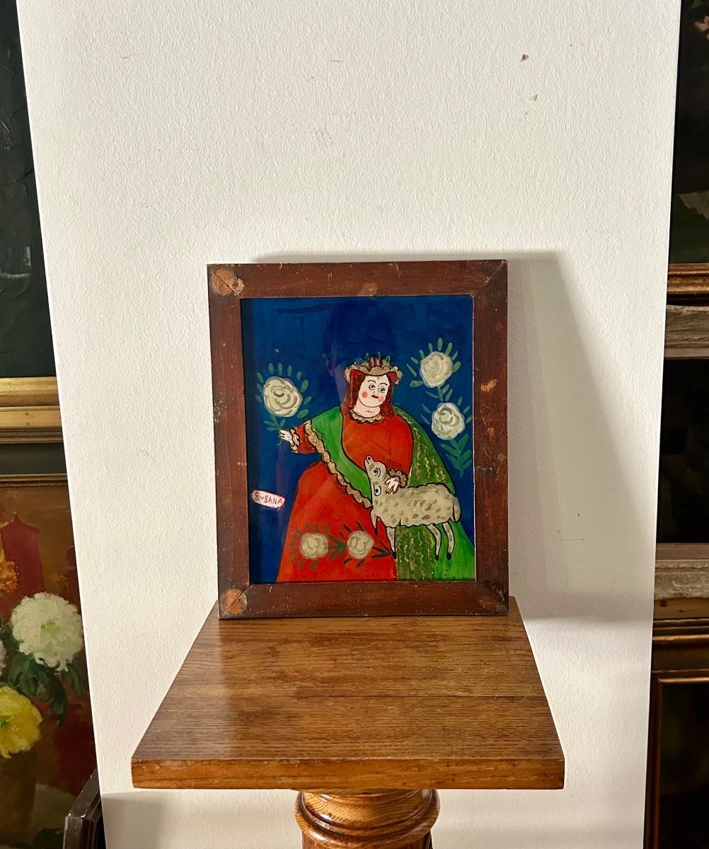 Glass Painting, La Divina Pastora-photo-2