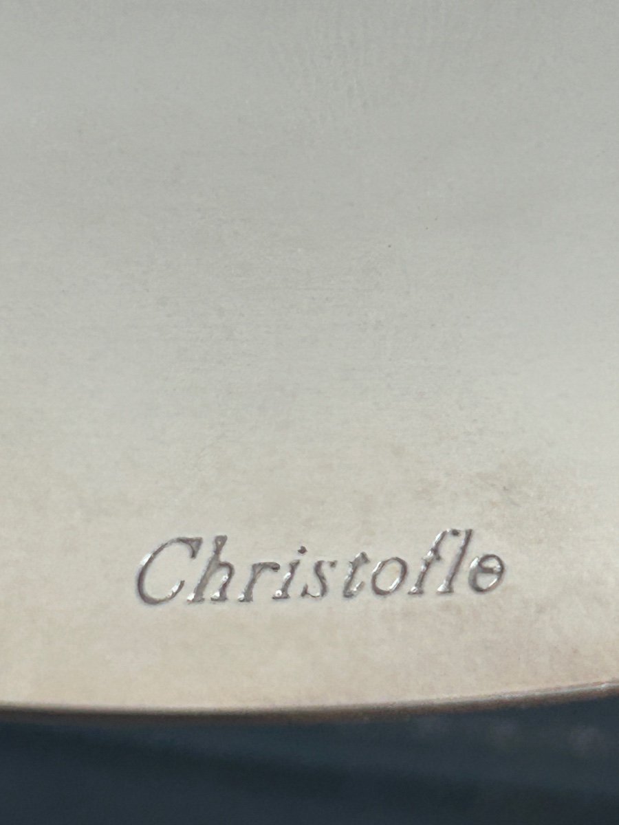 Christofle, Footed Bowl In Black Chinese Lacquer -photo-2