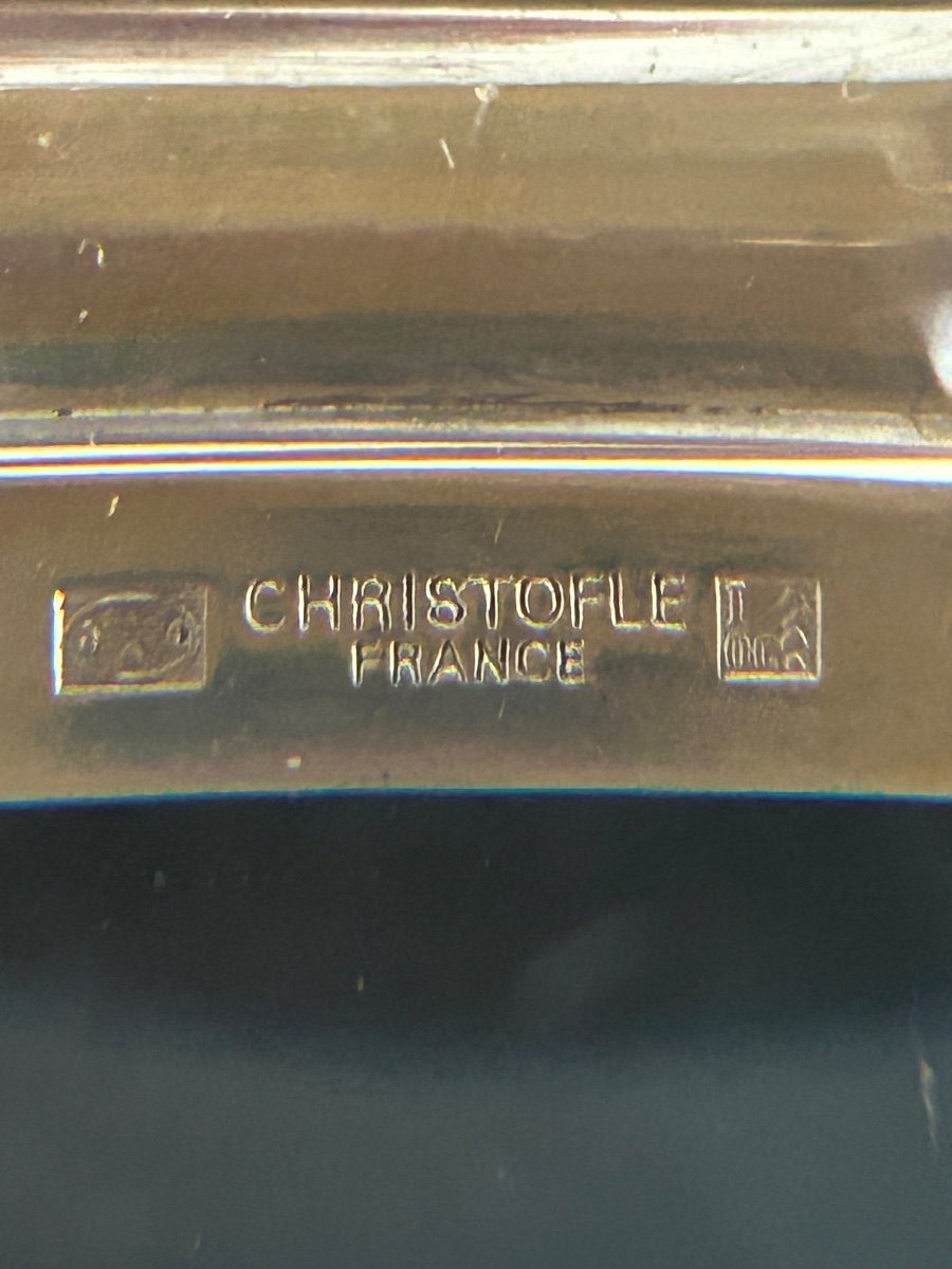 Christofle, 4 Siena Knife Holders In Chinese Lacquer-photo-3