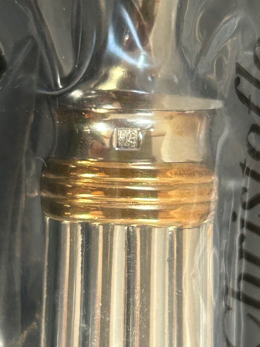 Christofle, Aria Pie Server With Gold Rings -photo-5