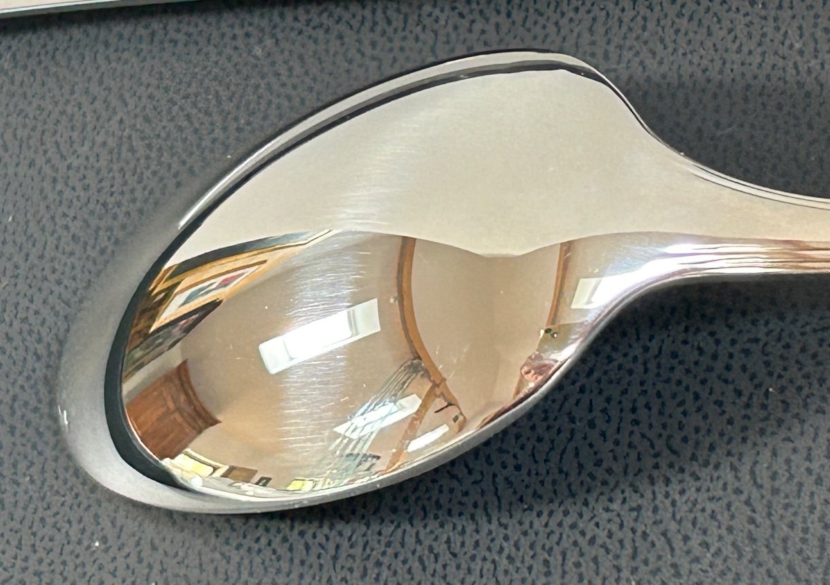 Christofle, 12 America Knives And 12 Dessert Spoons-photo-7