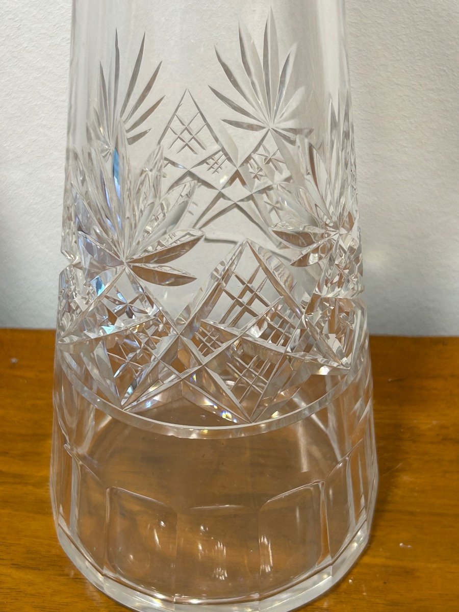 Val Saint Lambert, 2 carafes en cristal -photo-1